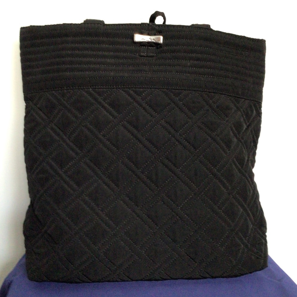 Vera Bradley Classic Black Quilted Tote